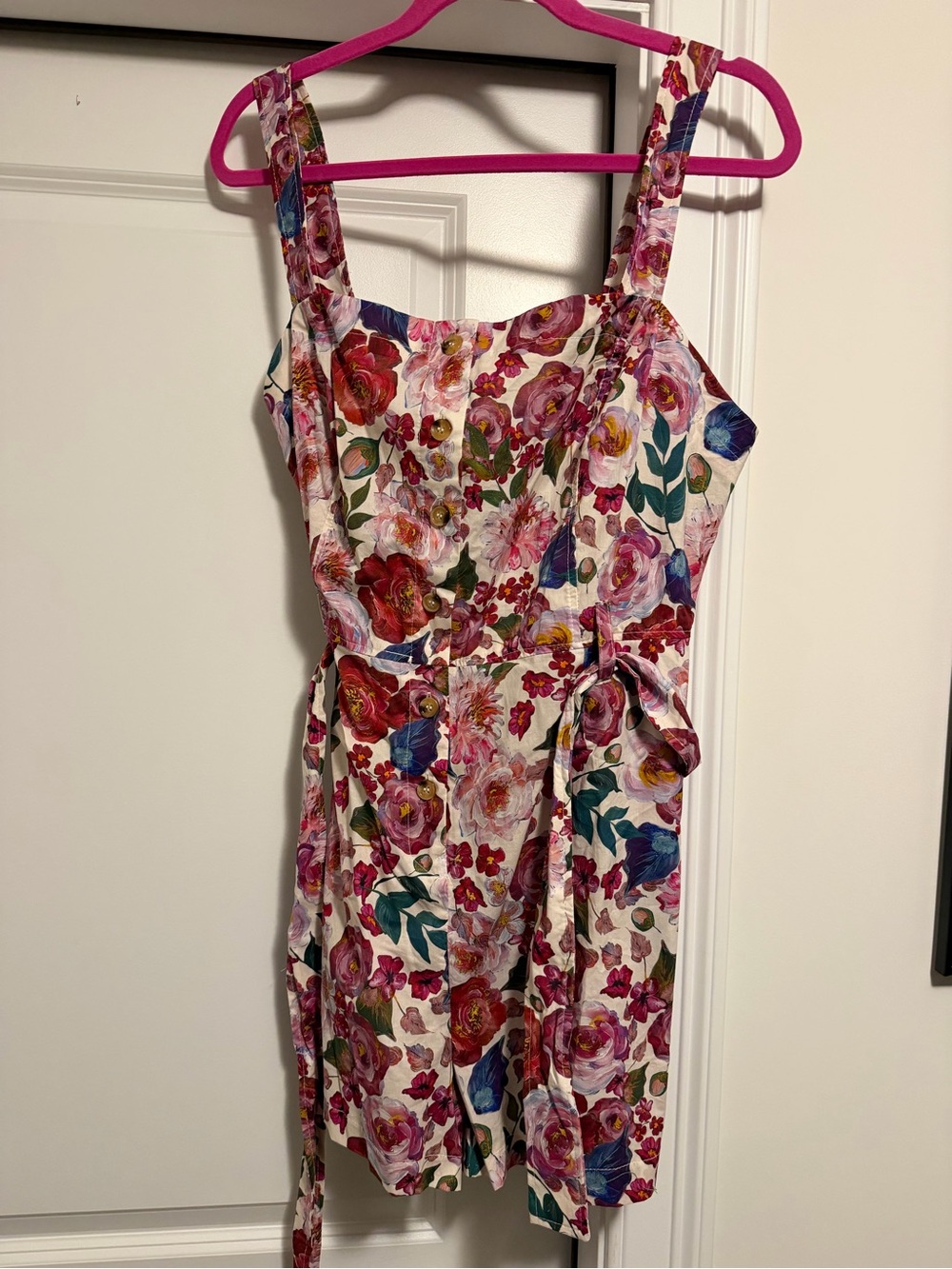 Baltic Born Floral Sundress in Pink, Red, Blue & Green